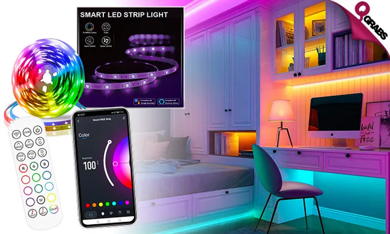 Smart LED Strip Light with Remote!